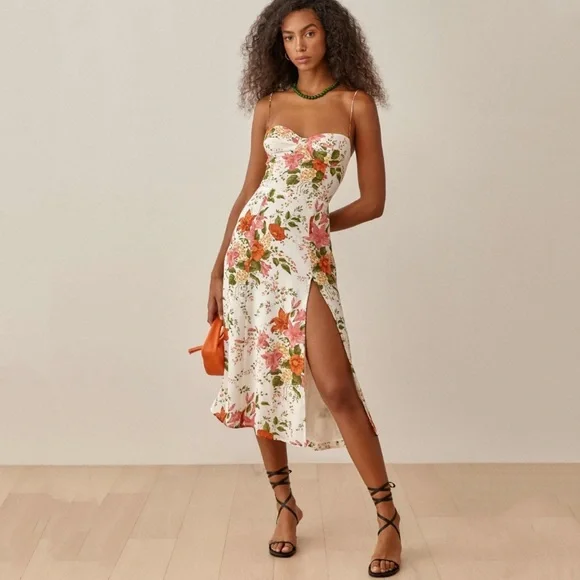 Reformation Juliette Dress In Tropique - Picture 1 of 7